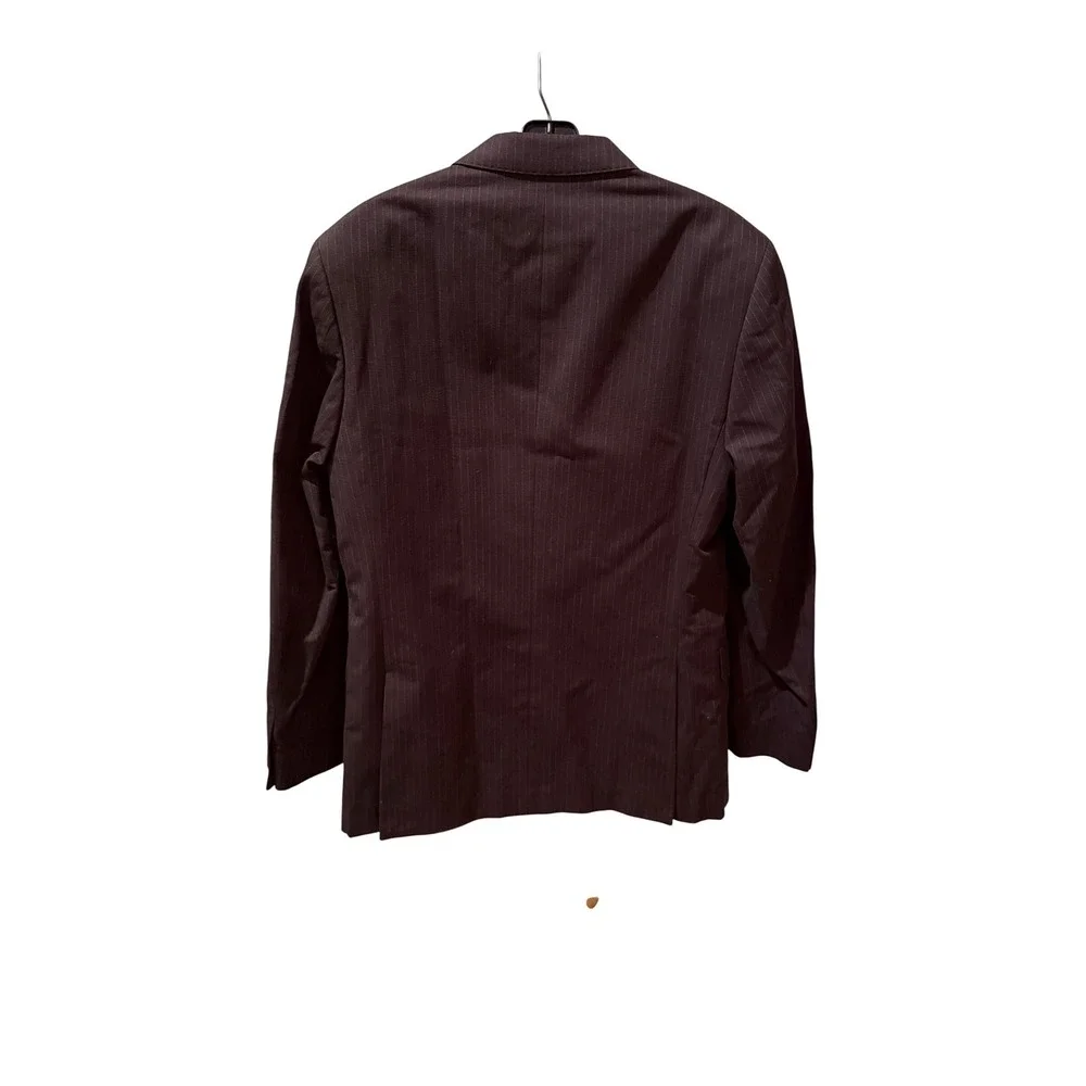 NWT $198 Banana‎ Republic Men's 38R Brown Pinstripe Cotton Blend Suit Jacket